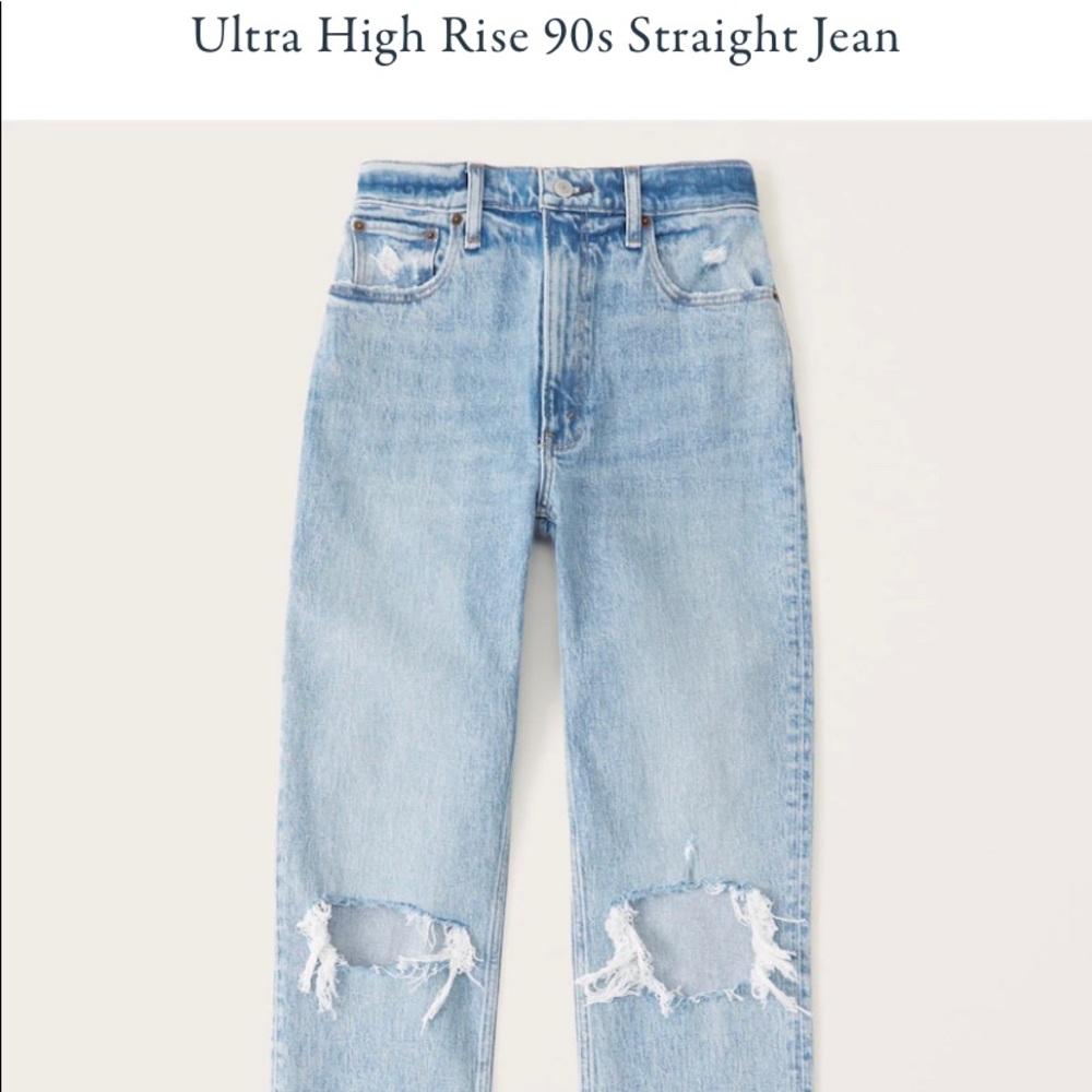 Abercrombie&Fitch 90’s Straight Ultra High Rise jeans